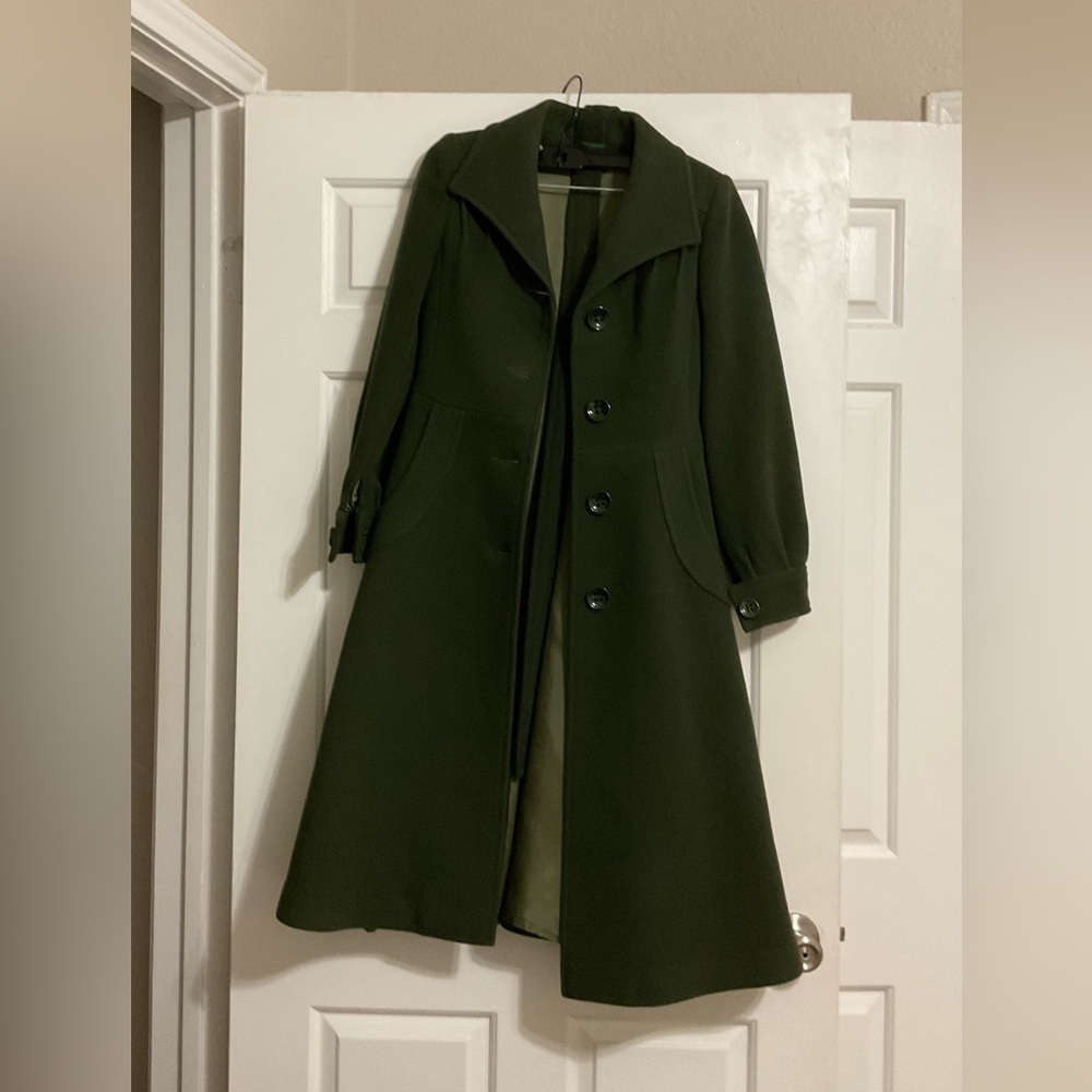 Vintage thick wool coat size xs good used condition